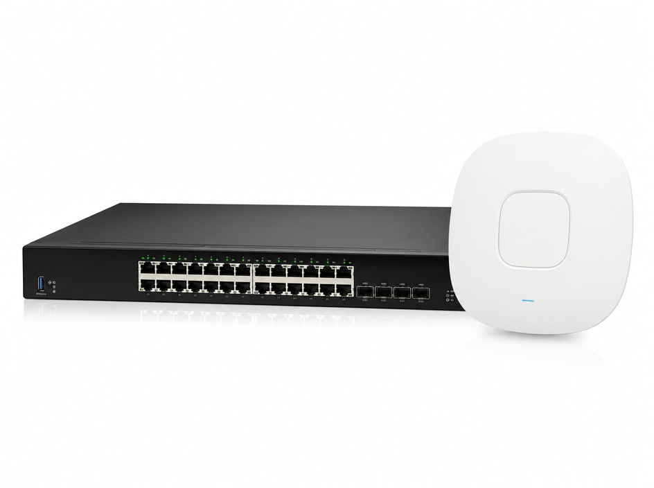 Switch reseau et borne WiFi professionnelle