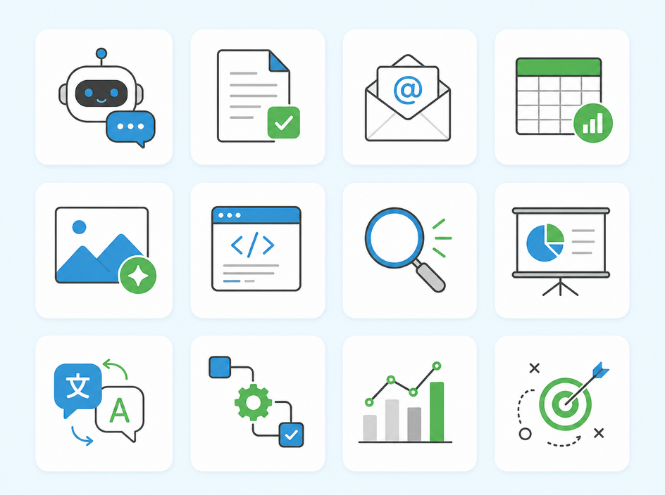 Catalogue des 12 modules de formation IA Alsago