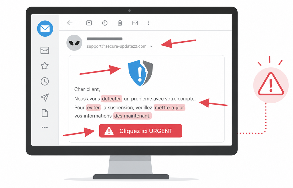 Exercice detection phishing formation securite